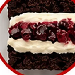 «Gilos shokoladda» qatlamli bento tort kesimi